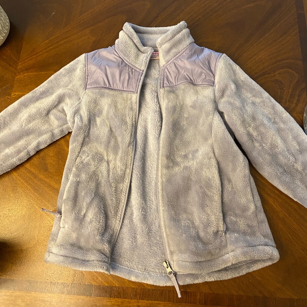 Purple fleece zip up